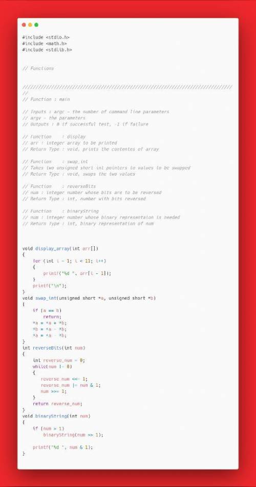 Complete the commented parts in the code below: #include  #include  #include  // Functions  // // Fu