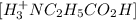 [H^+_3NC_2H_5CO_2H]