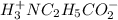 H^+_3NC_2H_5CO^-_2
