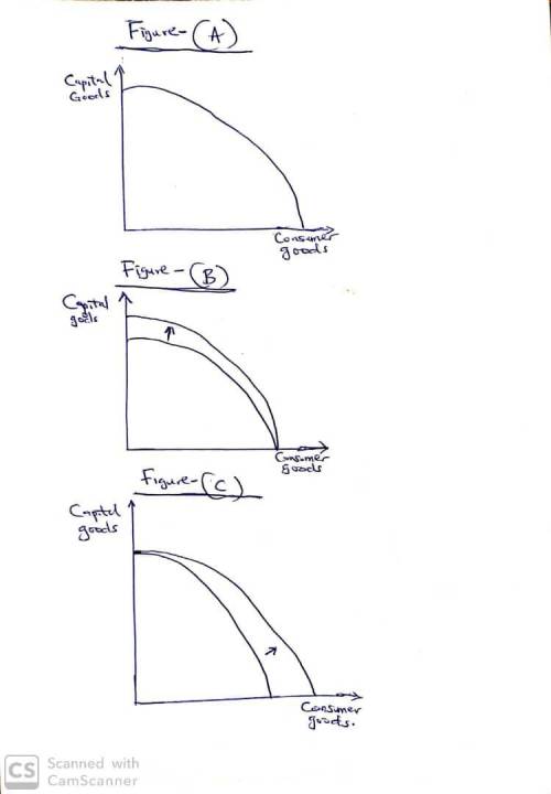 A. Draw a production possibilities curve for a hypothetical economy producing capital and consumer g