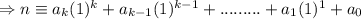 \Rightarrow n \equiv a_k(1)^k+a_{k-1}(1)^{k-1}+.........+a_1(1)^1+a_0