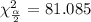 \chi^2_{\frac{\alpha}{2}}= 81.085