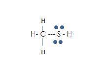 What is the Lewis structure of methanethiol, CH3SH?