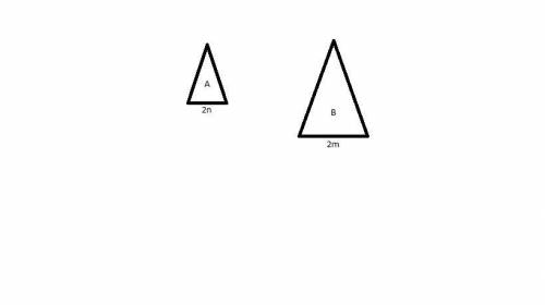 Two similar cones have radii in the ratio n:m. What is the ratio of their slant heights?