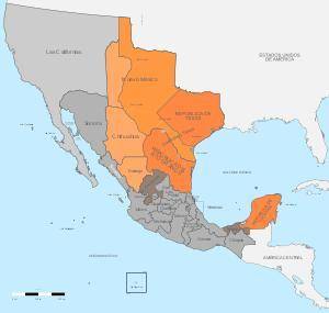 What were the boarders of Mexico in 1830
