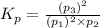 K_p=\frac{(p_3)^2}{(p_1)^2\times p_2}