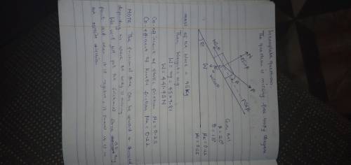 The force P is applied to the 45-kg block when it is at rest. Determine the magnitude and direction