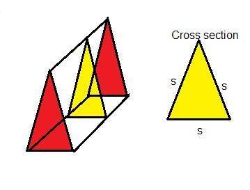 Hat two-dimensional cross-sections could we create by slicing the particular triangular prism shown