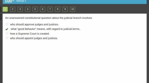 An unanswered constitutional question about the judicial branch involves  A) who should approve judg