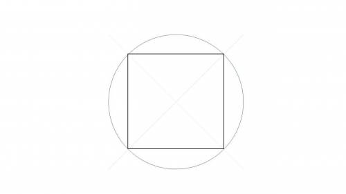 The area of the square is 100 square centimeters. What is the area of the circle?