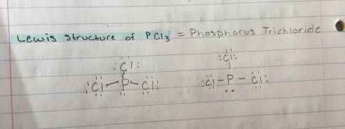 Lewis structure for PCL3