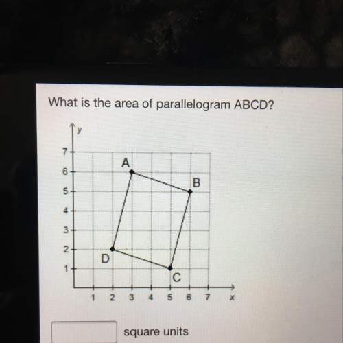 What is the area of parallelogram abcd?  square units