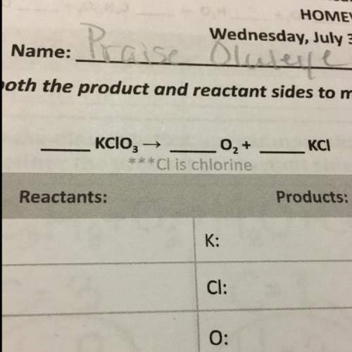 How do you get the products of kcio3