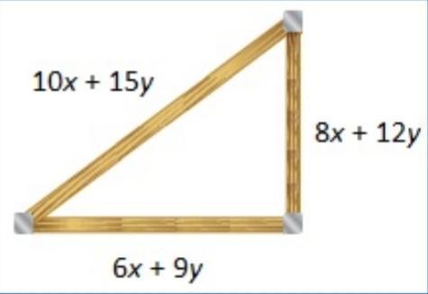 Assume that the wooden triangle shown is a right triangle. a. write an equation using th