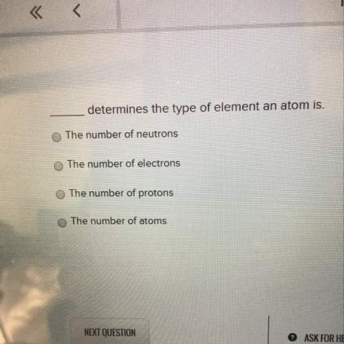 Determines the type of element an atom is. the number of neutrons the number of electron