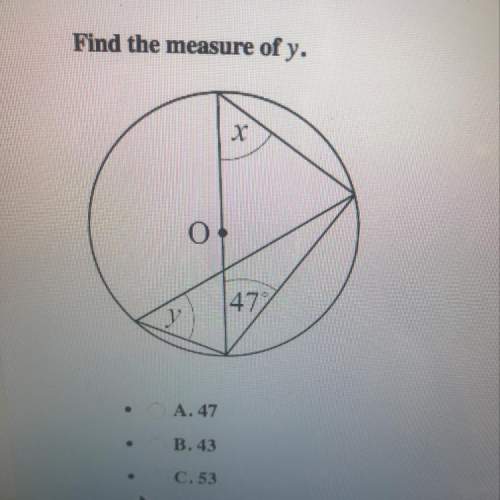 Find the measure of y in the picture