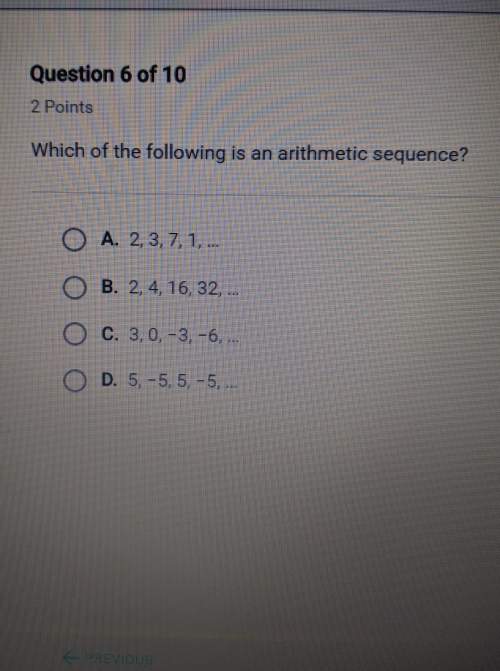 Which of the following is an arithmetic sequence
