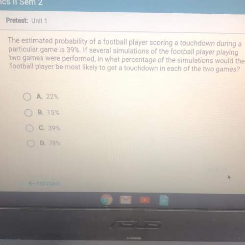 The estimated probability of a football player scoring a touchdown during a particular game is