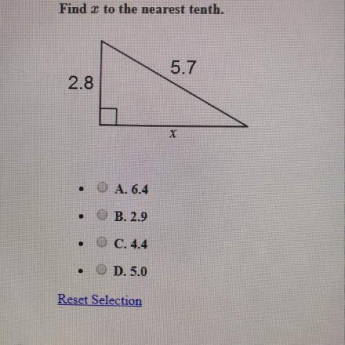 Find x to the nearest tenth. answer