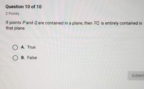 If points pand q are contained in a plane, then po is entirely contained inthat plane.