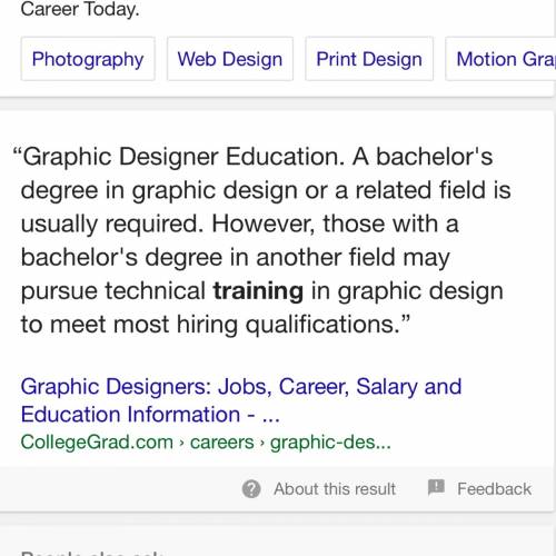 What education you need to be a graphic designer?