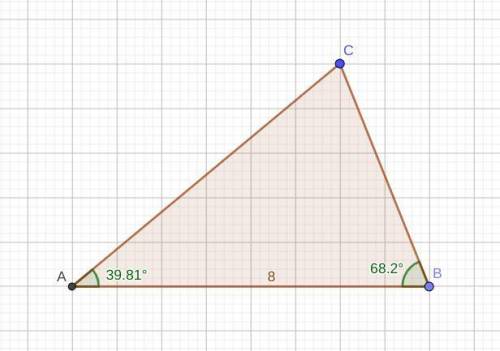 Question 1 Create a triangle of your choice on the grid. Measure two of the angles on the triangle a