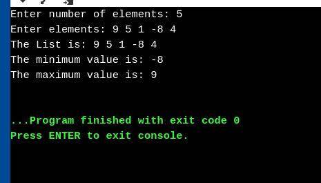 G write a program which will take a list of integer number from the user as input and find the maxim