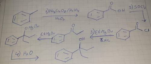 Provide the reagents necessary to carry out the following conversion. 1. Na2Cr2O7/H2SO4/H2O2. Cl2, l
