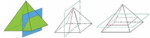 For a right square pyramid, which shape could not be a cross section? A. Square B. Triangle C. Trape
