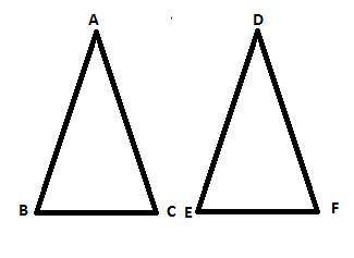 Which pair of triangles can be proven congruent by SAS? 2 identical triangles are shown. The triangl