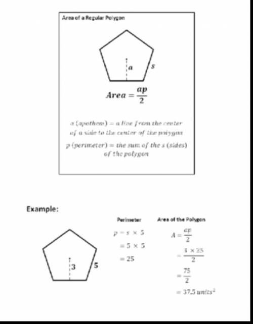 Explain how you can find the area of a polygon