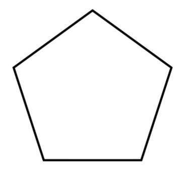 The figure shows four types of polygons. Which type of polygon shown has no pairs of parallel sides?