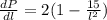 \frac{dP}{dl}=2(1-\frac{15}{l^2})