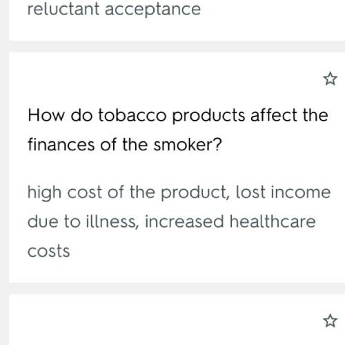 How do tobacco products affect the finances of the smoker?