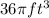 36\pi ft^3