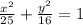 \frac{x^2}{25} +\frac{y^2}{16} =1