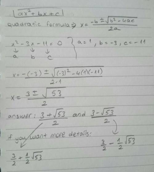 Solve for x. 8x-4=x^2+5x-15