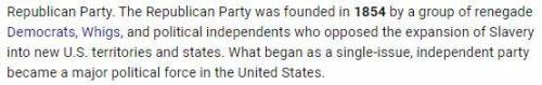 When was the Republican Party formed