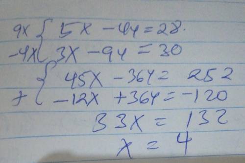 To eliminate the y-terms and solve for x in the fewest steps, by which constants should the equation