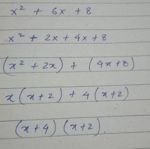 What are the zeros of f(x)=x^2+6x+8