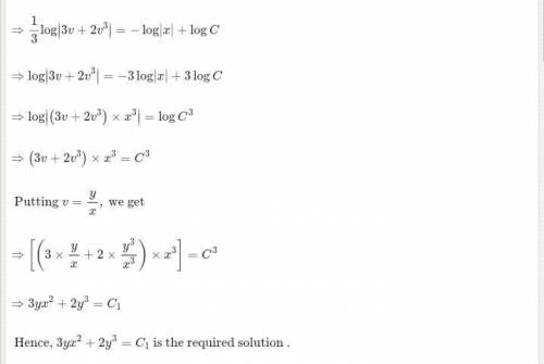 2xy dx + (x²-2y²) dy=0solve this differential equation
