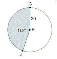 Question 1 (1 point)What is the area of the SHADED sector of the circle?162° HO aObOc400 x units220