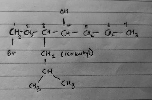1-bromo-3-isobutil-4-heptanol