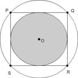 The radius of the inscribed circle is cm, and the radius of the circumscribed circle is cm.