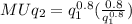 MUq_2= q_1^{0.8}(\frac{0.8}{q_1^{0.8}})\\\\