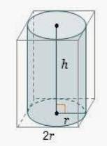Brainiest If Correct + 50pts ---The cylinder with base radius 5 and height 12 is inscribed in a righ