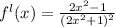 f^{l}(x) = \frac{2x^{2}-1}{(2x^{2}+1)^{2}  }