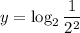 y=\log_2 \dfrac{1}{2^2}