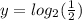 y = log_{2} (\frac{1}{2} )
