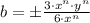 b = \pm \frac{3\cdot x^{n}\cdot y^{n}}{6\cdot x^{n}}